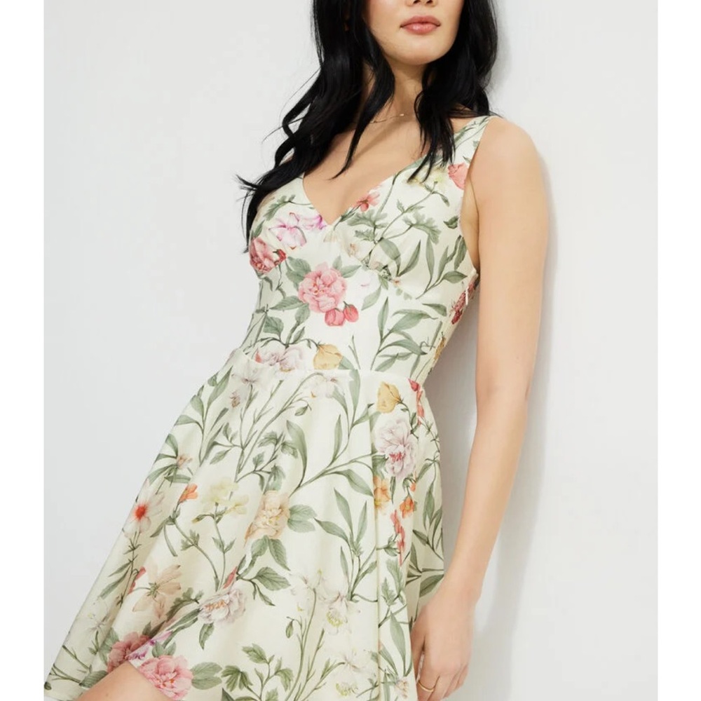 Dynamite Pink and Green Sweetheart Sundress